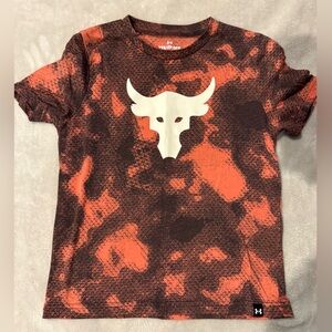Under Armour Kids' Orange and Black Bull Graphic Tee